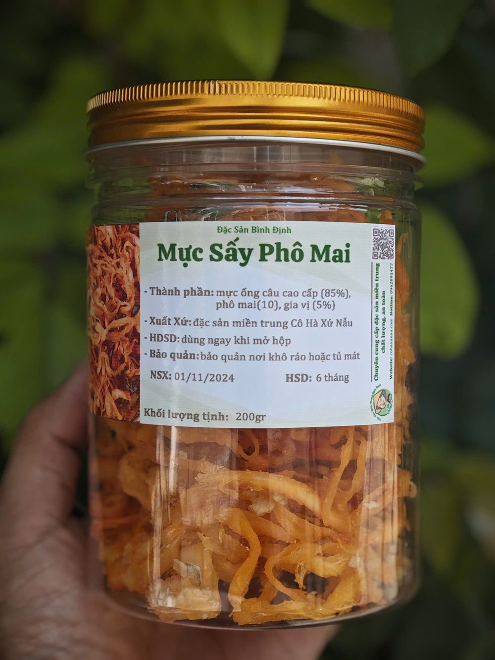 mực sấy phô mai