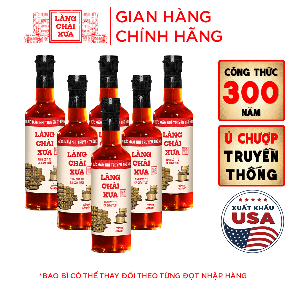 Thùng nước mắm nhỉ cao cấp Làng Chài Xưa đỏ