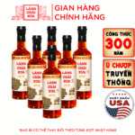 Thùng 6 chai nước mắm nhỉ 40 độ đạm Làng Chài Xưa nhãn vàng