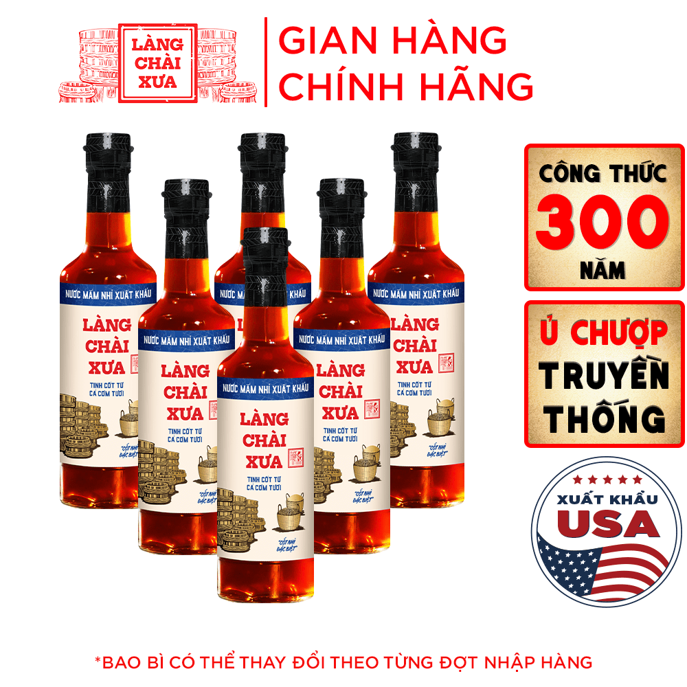 Thùng nước mắm Nhỉ Làng Chài Xưa vị Xuất Khẩu