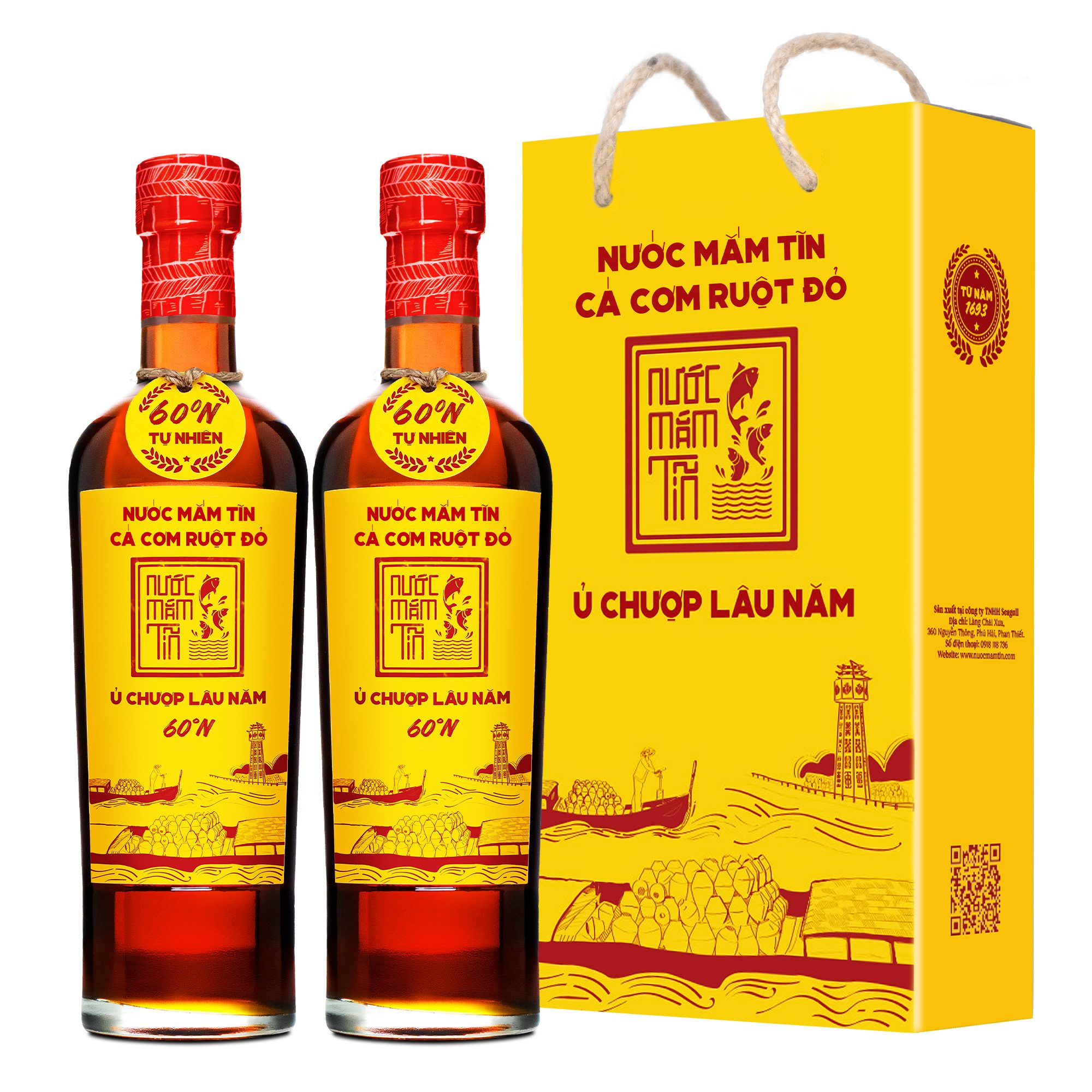 nước mắm tĩn cá cơm ruột đỏ