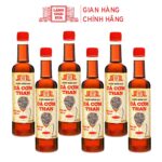 Nước mắm nhỉ cá cơm than Làng Chài Xưa 525ml Thùng 6 chai