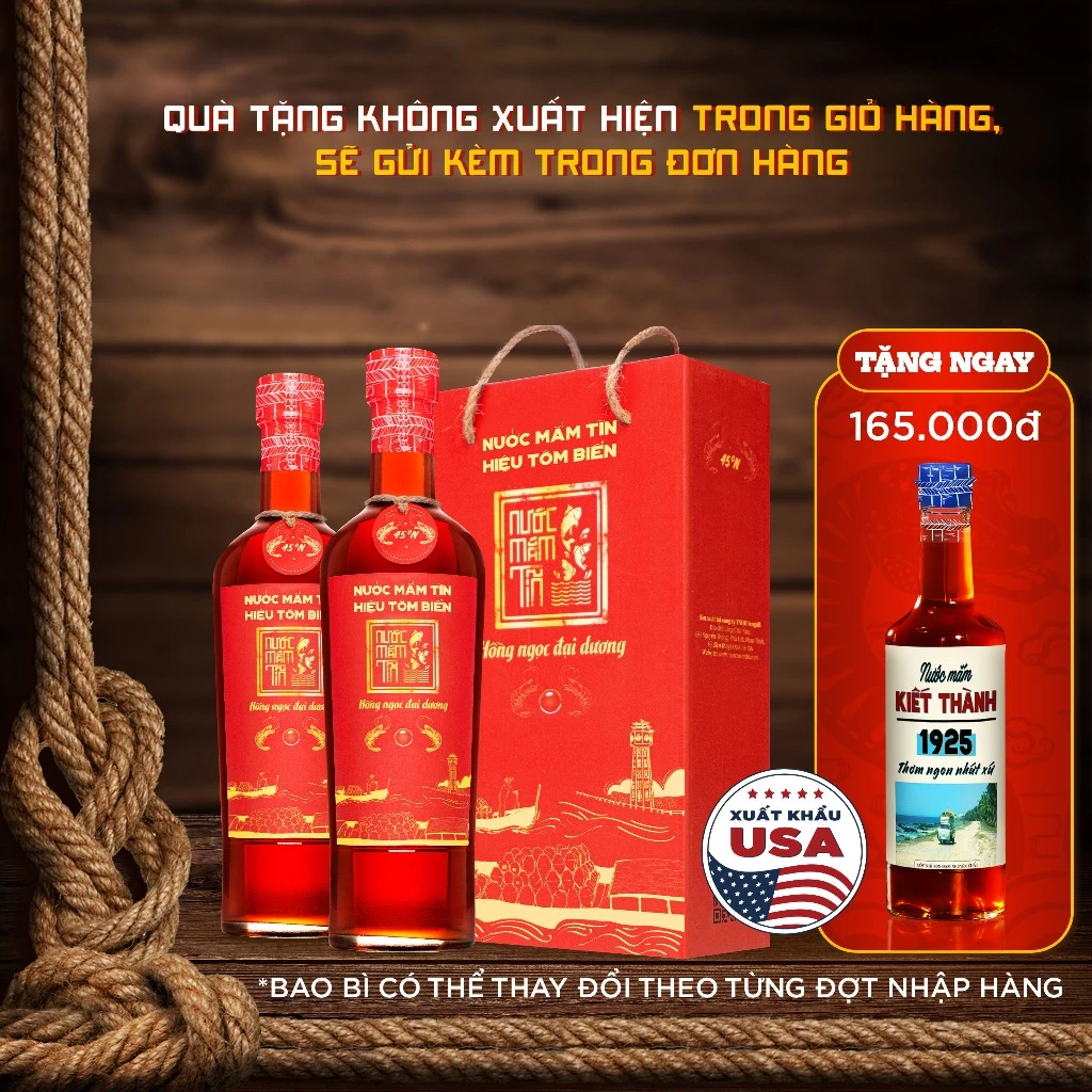 Cặp 2 chai nước mắm Tôm Biển 45N