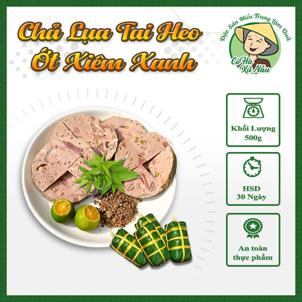 chả lụa ớt xiêm xanh